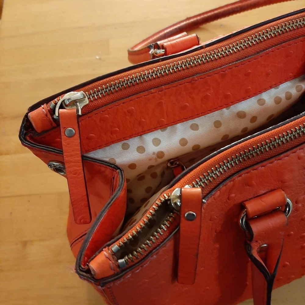 KATE SPADE Wellsley Orange "Martine" Satchel 5 Pc Set - Picture 7 of 16